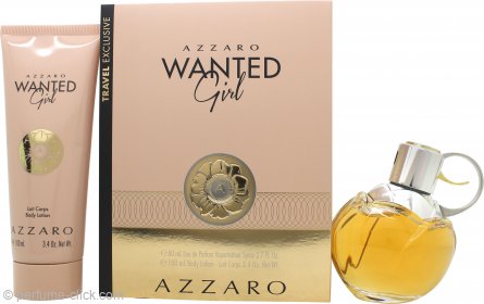 Azzaro Wanted Girl Gift Set 2.7oz (80ml) EDP + 3.4oz (100ml) Body Lotion