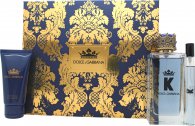 Dolce & Gabbana K Gift Set 3.4oz (100ml) EDT + 0.3oz (10ml) EDT + 1.7oz (50ml) Shower Gel