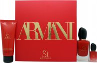 Giorgio Armani Si Passione Gift Set 1.7oz (50ml) EDP + 0.2oz (7ml) EDP + 2.5oz (75ml) Body Lotion