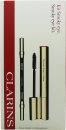Clarins Smokey Eye Set 8ml Supra Volume Mascara - 01 Black + 1.2g Crayon Yeux Waterproof Oogpotlood - 01 Black