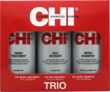 CHI Infra Trio Gavesett 355ml Infra Shampoo + 355ml Infra Treatment + 355ml Silk Infusion