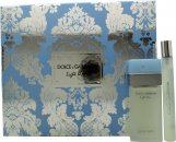 Dolce gabbana light blue gift set 25ml edt spray 10ml edt spray