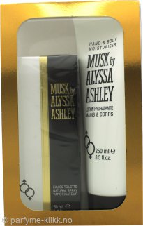 Alyssa Ashley Musk Gavesett 50ml EDT + 250ml Hånd & Body Lotion