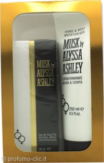 Alyssa Ashley Musk Set Regalo 50ml EDT + 250ml Hand & Lozione Corpo