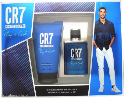 Cristiano Ronaldo CR7 Play It Cool Set Regalo 30ml EDT Spray + 150ml Gel Doccia