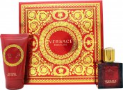 Versace Eros Flame Gift Set 1.0oz (30ml) EDP Spray + 1.7oz (50ml) Shower Gel