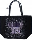 Victoria's Secret Black With Gold Logo Shoulder Bag