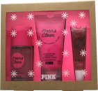 Victoria's Secret Pink Fresh & Clean Geschenkset 75 ml Körperspray + 75 ml Körperlotion + 13 ml Lippenöl