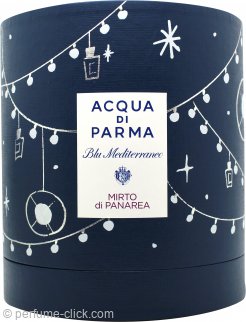 Acqua di Parma Blu Mediterraneo Mirto di Panarea Gift Set 2.5oz (75ml) EDT + 1.4oz (40ml) Shower Gel + 1.7oz (50ml) Body Lotion