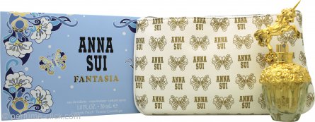 Anna Sui Fantasia 2 Piece Gift Set 1.0oz (30ml) Eau de Toilette + Pouch