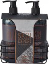 Style & Grace Skin Expert for Him Shower Duo Gift Set 500ml Shower Gel + 500ml Shampoo + Metallic Basket