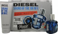 Diesel Sound of The Brave Geschenkset 50ml EDT + 100ml Douchegel