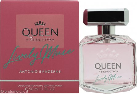 Antonio Banderas Queen of Seduction Lively Muse Eau de Toilette 50ml Spray