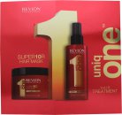 Revlon Uniq One Gift Box 2 Piece Gift Set 10.1oz (300ml) Hair Mask + 5.1oz (150ml) Hair Treatment