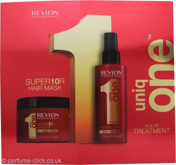 Revlon Uniq One Gift Box 2 Piece Gift Set 300ml Hair Mask + 150ml Hair Treatment