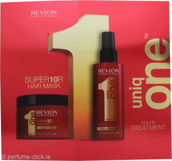 Revlon Uniq One Gift Box 2 Piece Gift Set 300ml Hair Mask + 150ml Hair Treatment