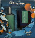 Atelier Cologne Clémentine California Gavesæt 30ml Cologne Absolue (Pure Perfume) + 70g Stearinlys