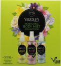 Yardley Miniature Fragrance Mist Gift Set 1.7oz (50ml) Blossom & Peach Fragrance Mist + 1.7oz (50ml) Freesia & Bergamot Fragrance Mist + 1.7oz (50ml) Bluebell & Sweet Pea Fragrance Mist