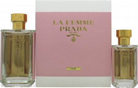 Prada La Femme L'Eau Gift Set 100ml EDT + 35ml EDT