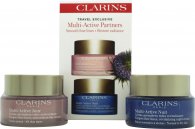 Clarins Multi Active Partners Gift Set 1.7oz (50ml) Day Cream +1.7oz (50ml) Night Cream