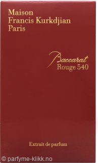 Baccarat rouge 540 Extrait order