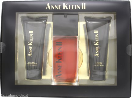 Anne Klein II Gift Set 100ml EDP + 100ml Shower Gel + 100ml Body Lotion