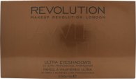 Makeup Revolution Ultra Øyenskygge Palett 16g Flawless Matte - 32 Farger