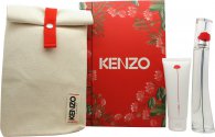Kenzo Flower Gift Set 1.7oz (50ml) EDP + 2.5oz (75ml) Body Lotion + Pouch