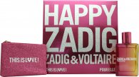 Zadig & Voltaire This Is Love! for Her Gavesett 50ml EDP + Veske