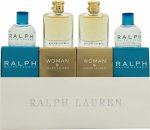 Ralph Lauren Miniature Gift Set 2 x 7ml Woman EDP Spray + 2 x 7ml Ralph EDT Spray