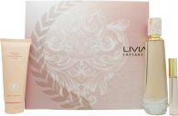 Caesars Livia Gift Set 3.4oz (100ml) EDP + 3.4oz (100ml) Body Lotion + 0.3oz (9ml) Roll-On Perfume