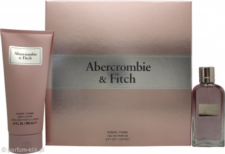 abercrombie & fitch first instinct woman woda perfumowana 50 ml   zestaw