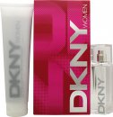 DKNY Women Energizing Gift Set 1.0oz (30ml) EDT + 5.1oz (150ml) Shower Gel