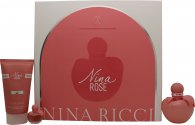 Nina Ricci Nina Rose Presentset 50ml EDT + 75ml Body Lotion + 4ml EDT