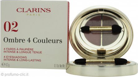 Clarins Ombre 4-Colour Eyeshadow Palette 4.2g - 02 Rosewood Gradation