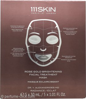 111SKIN Rose Gold Brightening Facial Treatment Mask 5 x 30ml