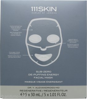 111SKIN Sub-Zero De-Puffing Energy Facial Mask 5 x 30ml