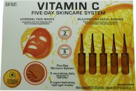 Skin Treats Vitamin C Five Day Skincare System Set 2 x 60g Hydrogel Face Mask + 5 x 10ml Serum Ampoules
