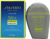 Shiseido Sports BB Cream WetForce Quick Dry LSF50+ 30 ml - Dunkel