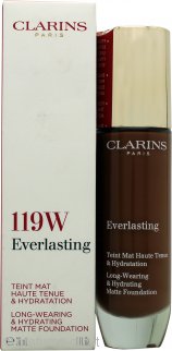 Clarins Everlasting Hydrating & Matte Foundation 30ml - 119W Mocha