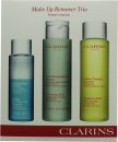 Clarins Make-Up Remover Trio 200ml Cleansing Milk Normal - Dry Skin + 200ml Toning Lotion Normal - Dry Skin + 125ml Instant Eye Make-up Remover