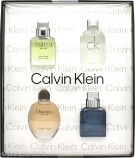 Calvin Klein Mini Set Gift Set 15ml CK One EDT + 15ml Eternity EDT + 15ml Obsession EDT + 15ml Eternity Aqua EDT