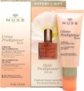 Nuxe Creme Prodigieuse Gift Set 1.4oz (40ml) Boost Multi-Correction Gel Cream + 0.3oz (10ml) Florale Hair & Body Oil