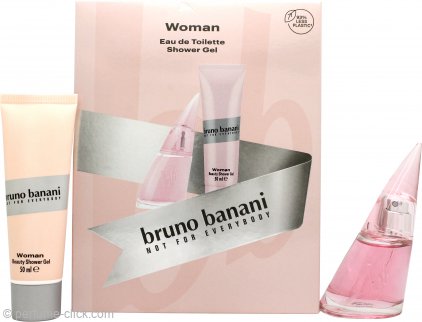 Bruno Banani Woman Gift Set 1.0oz (30ml) EDT + 1.7oz (50ml) Shower Gel