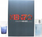 Kenzo L'Eau par Kenzo pour Homme Set de Regalo 50ml EDT + 50ml Gel de Ducha