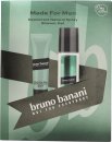 Bruno Banani Made for Men Gift Set 2.5oz (75ml) Deodorant Natural Spray + 1.7oz (50ml) Shower Gel
