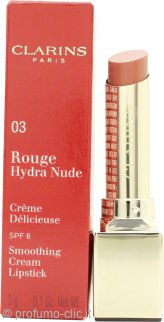 Clarins Rouge Hydra Nude Smoothing Cream Lipstick SPF6 3g - 03 Nude Beige