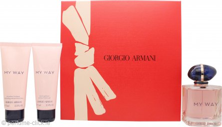 Giorgio Armani My Way Gift Set 90ml EDP + 75ml Body Lotion + 75ml Shower Gel