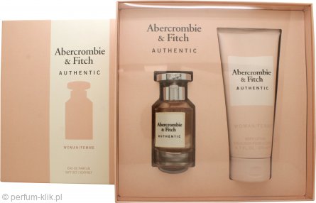 abercrombie & fitch authentic woman woda perfumowana 50 ml   zestaw