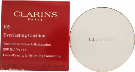 Clarins Everlasting Cushion Foundation SPF50 13ml - 108 Sand